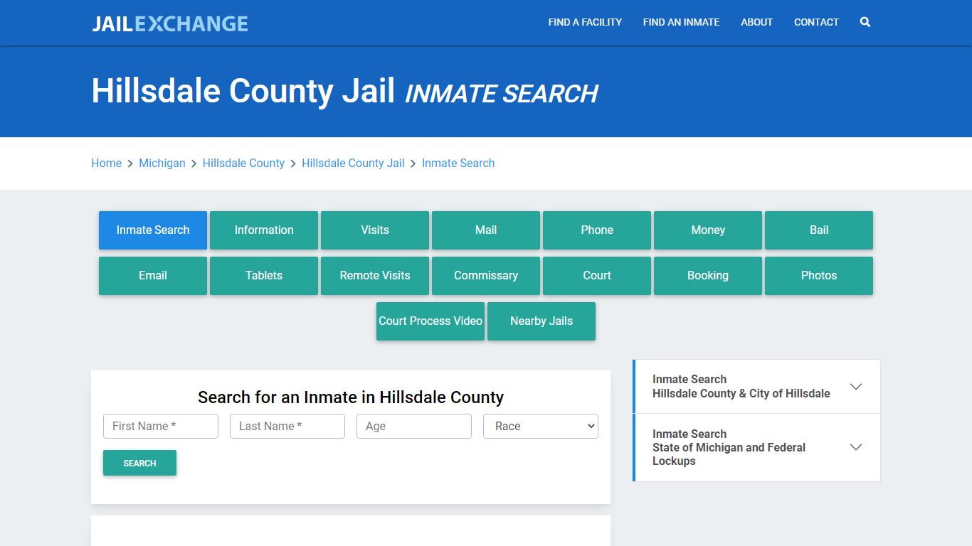 Hillsdale County Jail, MI Inmate Search: Roster & Mugshots